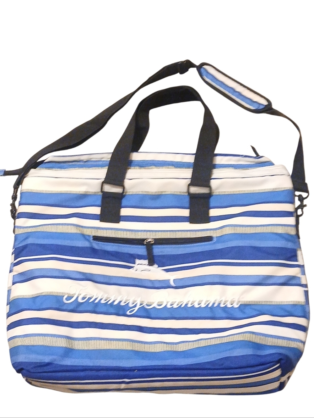 Tommy Bahama - NWOT, Multi Colored Large Insulated Tote Bag W/ Crossbody Strap, - Picture 5 of 16